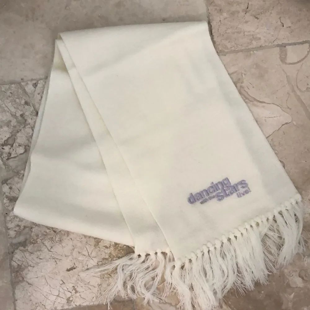 Dancing with the Stars cream logo scarf New in box